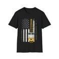 thumbnail image 2 of Train Locomotive Engine USA American Flag 4th of July Art Unisex T-Shirt, 2 of 8