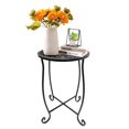 thumbnail image 1 of Mesa auxiliar redonda de metal Fashion&cool 28 x 38 cm para interior y exterior, 1 of 7