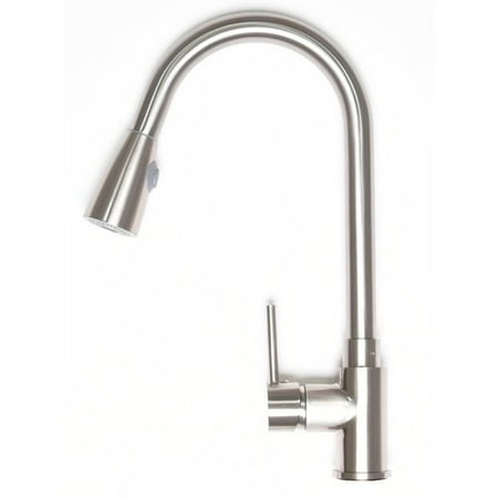 - Zenvida Pull Down Single Handle Kitchen Faucet