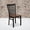 Cherry Wood Seat/Black Metal Frame, variant on Emma + Oliver 2 Pack Black School House Back Metal Restaurant Chair - Burgundy Vinyl Seat