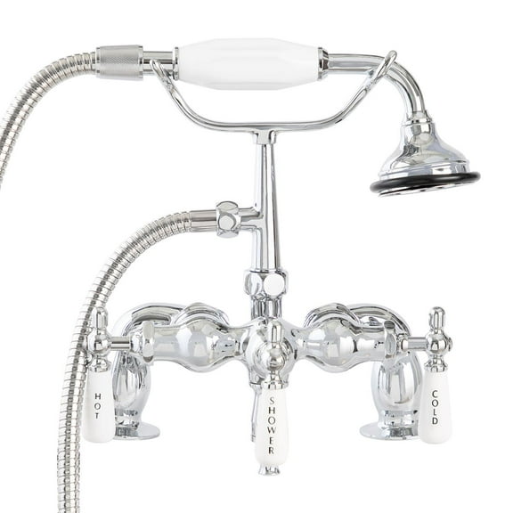 Mason Hill Collection Deck Mount Downspout Tub Faucet with Handshower