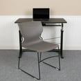thumbnail image 2 of Flash Furniture HERCULES Series 5 Pack 661 lb. Capacity Gray Full Back Stack Chair with Black Powder Coated Frame, 2 of 9