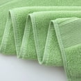 thumbnail image 3 of Xiao Hua Toalla de baño gruesa de color sólido para el hogar, suave, absorbente de agua, de terciopelo largo, de algodón puro, verde, juego de 2 piezas, 3 of 5