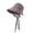 Purple, variant on Ladies Thin‑Fabric Bow‑Knot Drawstring Bucket‑Hat Large Brim Sun‑Shade Portable Casual Vacation Headwear
