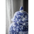 thumbnail image 6 of A&B Home Blue & White Porcelain Lidded Jinger Jar D10x19.5, 6 of 10