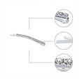 thumbnail image 6 of 10pcs Rhinestone Hairpins Single Row Bang Clips Bobby Pin Hair Accessories for Women Girls Silver, 6 of 8