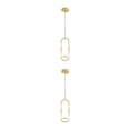 thumbnail image 1 of Advancent Hanging Pendant Light Indoor Lighting for Dining Decor Room en Oro 2piezas, 1 of 1
