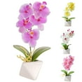 thumbnail image 1 of Cheer.US Artificial Flowers in Pot Decor Flower Arrangements Phalaenopsis Bonsai Plants Flower Bonsai Plants&nbsp;Flowers In Pot Table Centerpieces Dinning Room Table Kitchen Decoration, 1 of 7