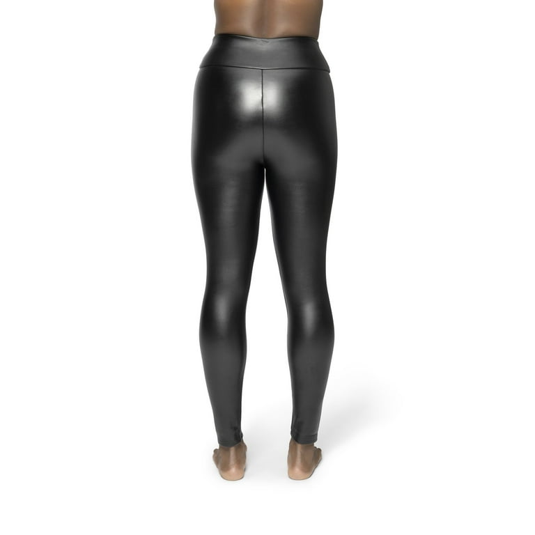 CUPSHE Women's Faux Leather High Waist Leggings Solid Black Skinny Pants at   Women's Clothing store