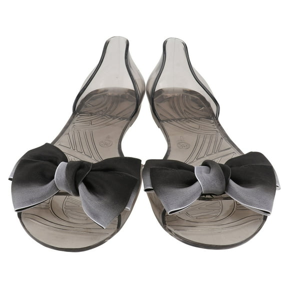 WRITWAA Summer Beach Sandals for Girls 1 Pair of Black Bowknot Design Anti-slip Shoes