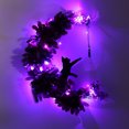 thumbnail image 3 of Halloween Wreath Black Rose Rattan for Indoor and Outdoor Decoration, 3 of 3