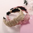 thumbnail image 7 of Unique Bargains 2 Pcs Women' Wide Knotted Headband Pink Brown 1.77" Wide Classic Casual Style Headband for Women Girl, 7 of 7