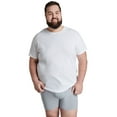 thumbnail image 2 of Fruit of the Loom Premium Big Men's Breathable Crew Undershirts, 3-Pack, 2 of 9