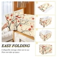 thumbnail image 2 of Yayeee Collapsible Cube Storage Bin with Lid Fabric Closet Decorative Basket with Handles, Red Floral Pattern, 2 of 7