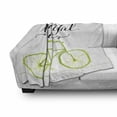 thumbnail image 3 of Bicycle Soft Flannel Fleece Throw Blanket, Life is a Bike Ride Words Print Pastel Color Unique Ride Graphic, Cozy Plush for Indoor and Outdoor Use, 50" x 70", Green Black, by Ambesonne, 3 of 6