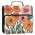 thumbnail image 5 of FORMRS Zipper Binder with Shoulder Strap 2-inch Ring 500 Sheet Capacity File Bag, Hand Drawn Floral, 5 of 5