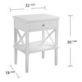 Estville White Accent Table