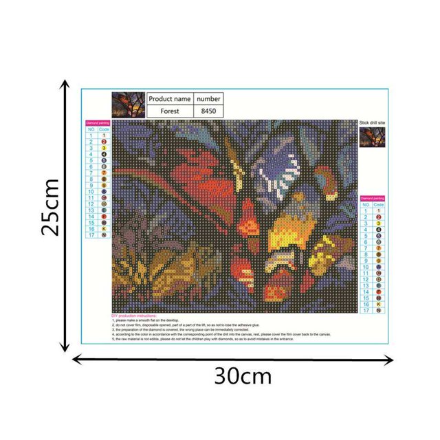 DIY 5D Flower Tree Lion Crystal Cross Stitch Floral Embroidery Rhinestone Painting Diamond Picture for Home Decoration