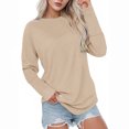 thumbnail image 2 of Up to 30% off Women's s Sweatshirts Hoodies Fleece Long Sleeve Crewneck Oversized Pullover Sweaters Casual Crew Neck Fall Clothes, 2 of 6