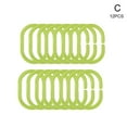 thumbnail image 5 of Blarkrus Silicone Shower Rings, 12-Pack in Assorted Colors, Quiet and Lightweight Alternative to Metal Rings, 5 of 7