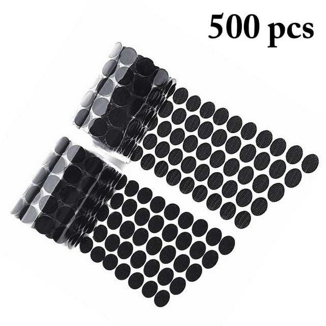 Coofit 500PCS(250 Pair) Self Adhesive Tape Dots Sticky Back Dots Fasteners Dots