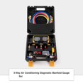 thumbnail image 3 of AC Manifold Gauge Set for R134a R12 R22 R502 Refrigerants, Automotive AC Gauge Set, Precision Refrigerant Gauge Kit, 3 of 6