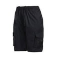thumbnail image 2 of Abcnature Men's Athletic Shorts, Sports Gym Running Short Pants, Men's Multi-pocket Overalls Shorts, Loose Outdoor Shorts, Sports Fitness, Cargo Casual Hiking Shorts Black XL, 2 of 5