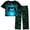 Games Neon, variant on Boys' Pajamas Set Short Sleeves Tops & Long Pants 2-Piece Printed Kid Sleepwear Pajamas Set for Boys 6-14Y
