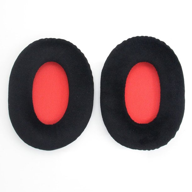 Btafrte 2 Orejeras Franela para HyperX Cloud Flight/Flight S (rojo)