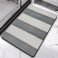 thumbnail image 2 of Experience Elegance with Our 20x32 inch Striped Microfiber Bathroom Rugs - Extra Thick, Highly Absorbent Bath Mat, Anti-Slip & Machine Washable for Tub & Shower, 2 of 5