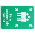 thumbnail image 2 of TABLZONE Aluminum Emergency Sign, Green, Highly Visible, for Office Safety, 2Pcs, 2 of 6