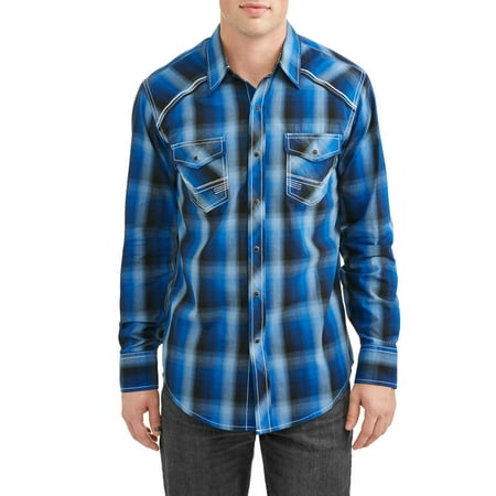 Heritage Plaid Shirt - Men's Long Sleeve Plaids With Accent Stitch Piping At Yokes Shirt