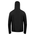 thumbnail image 4 of iixpin Men Long Sleeve Sun Protection Outdoor Hoodie Jacket Sun Shirt for Hiking Fishing Camping Black 3XL, 4 of 7