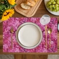 thumbnail image 4 of Pink Cherry Blossom Placemats Set of 6, Spring Flowers Modern Abstract Art Placemats for Dining Table, Place Mats for Kitchen Tabletop, Waterproof Wipeable Dining Table Mats Set, 4 of 9