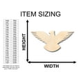 thumbnail image 2 of Unfinished Wood Eagle Patriotic Shape - Craft - up to 46" DIY 3" / 1/2", 2 of 3