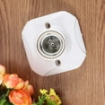 thumbnail image 2 of IFANLANDOR E27 Screw Lamp Holder Ceramic Adapter PVC White Light Base for Home Use Compact Design 6 Pcs, 2 of 6