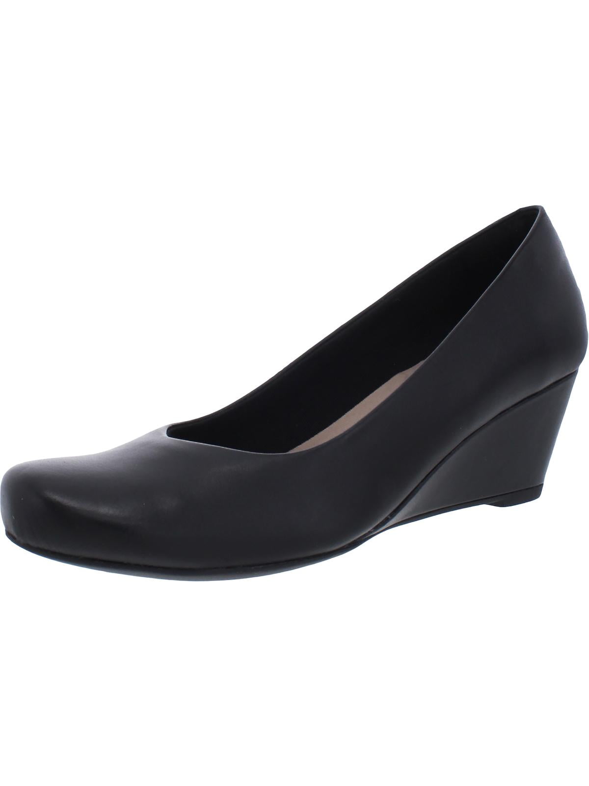 clarks flores tulip leather wedges