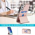 thumbnail image 4 of Allytechgroup Wallet Case for Samsung Galaxy S21 FE with Credit Card Slot, PU Leatehr Phone Case with Stand RFID Blocking Shockproof Back Cover for Samsung Galaxy S21 FE for Women Men, Rosegold, 4 of 5