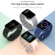thumbnail image 4 of Reloj inteligente compatible con Bluetooth Rastreador de ejercicios Presión arterial Deportes Reloj inteligente Reloj de pulsera unisex Salud del sueño Pulsera Teléfonos Negro Inevent EL005178-01B, 4 of 7