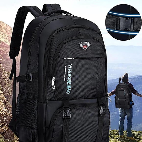 Xihbxyly Mochila de Viaje para Montañismo, Gran Capacidad, Diseño Resistente Al Desgarro, Correas de Hombro Ergonómicas, Material Impermeable, Equipo para Senderismo, Escalada y Acampada, 65 L