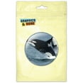 thumbnail image 1 of Killer Whale Jumping Pinback Button Pin Badge, 1 of 2
