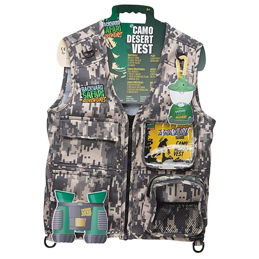 Kids Safari Cargo Vest Play Dress Up Pretend Toy Boy Girl Toddler Gift New 