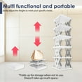 thumbnail image 4 of Shoe Shelf Stable Shoe Storage Organizer No Install Shoe Slots Shelf Adjustable Shoes Organizer Space Saving Shoes Shelf Solid Shoe Tower Rack for House Entrance, 4 of 9