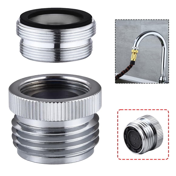 Adaptador para grifo SNUTUYA rosca GHT de 3/4" cromado