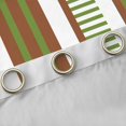 thumbnail image 4 of Homewish Lines Stripes Artwork Curtains Pack of 2 (42x84 Each),Geometric Stripes Curtains Blackout,Green Beige Brown Bedroom Curtains For Adult,Luxury Bedroom Decor, 4 of 6