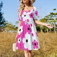 thumbnail image 4 of Copia de la bandera de Gran Bretaña Vestido de manga corta Vestidos de moda para mujer Vestido elegante y chic para mujer Vestido, 4 of 7