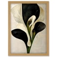 thumbnail image 1 of Beautiful White Calla Lily Flower Abstract Bouquet Artwork Framed Wall Art Print A4, 1 of 4