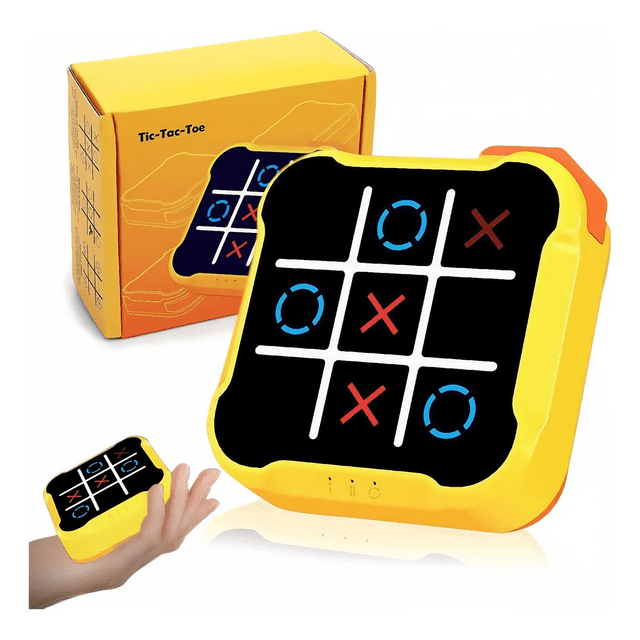 Tic Tac Toe Digital Juego De Gato Electrónico Divertido Xtellar amarillo