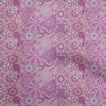 thumbnail image 1 of oneOone Polyester Spandex Purple Fabric Asian Mosaic Floral Fabric For Sewing Printed Craft Fabric By The Yard 56 Inch Wide, 1 of 4