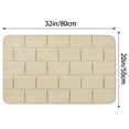 thumbnail image 6 of REGALWOVEN Memory Foam Bath Mat, Soft Absorbent Bathroom Rug Non-Slip Thick Dry Fast for Bath Rug Beige 20" x 32", 6 of 6